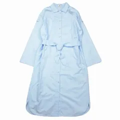 HERMES エルメス 21SS 薄地 コットン シャツコート アウター ライトブルー サイズS ＊16-7352 レディース 【中古】