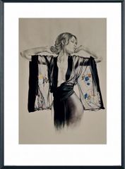 1980's ルネグリュオ ヴィンテージポスター(Pierre Balmain) 1980's ルネグリュオ ヴィンテージポスター(Pierre Balmain) - メルカリ