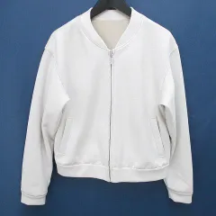 クードシャンス CdeC COUP DE CHANCE ジャケット スエード調 薄手 38 白系 ホワイト ストレッチ ジップアップ ポケット 無地 ブルゾンのサムネイル