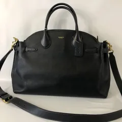 極美品 COACH 2way ソフトエンパイアキャリーオール35 ハンドバッグ ブラック