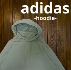 【adidas アディダス】オリジナルス　刺繍ロゴパーカー　フーディ　L