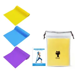 Sweeml エクササイズ バンド 3本セット レジスタンスバンド トレーニングバンド 強度別 筋トレ ヨガ 宅トレ フィットネス 負荷 筋肉 運動