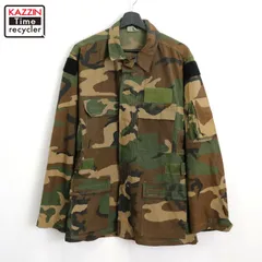 90s USA製 vintage U.S.ARMY ウッドランドカモ アラミド エアクルー コンバット ミリタリージャケット メンズ Lサイズ相当