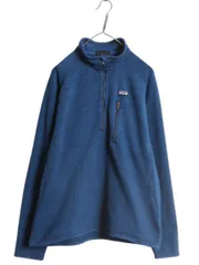 【お得なクーポン配布中!】 パタゴニア ベターセーター ハーフジップ メンズ L 13年製 Patagonia フリース セーター ジャケット プルオーバー ブルゾン ハイネック 青