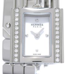 HERMES(エルメス) 腕時計美品  ケリーウォッチ KE4.130 レディース ベゼルダイヤ/1P文字盤ダイヤ 白