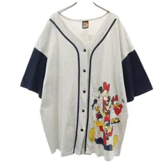 MICKEY UNLIMITED ミッキーアンリミテッド 90s オールド 半袖 ゲーム シャツ グレー系 ミッキーマウス メンズ 古着
