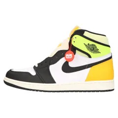NIKE (ナイキ) AIR JORDAN 1 RETRO HIGH OG Volt Gold 555088-118 エアジョーダン1 ボルト ハイカットスニーカー ホワイト/イエロー US13/31cm
