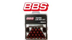 BBS  正規品 レーシングラグナットキット M12×1.5 ブラックxレッド ナット　マックガード社製　レーシングナット