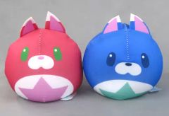[중고] 잡화 별 타누키 & 목수 타누키 手玉 마스코트 2 개 세트 [흰 고양이 프로젝트] 타이토 한정