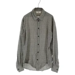 CELINE (セリーヌ) 20SS 2C028329M チェックプリントクラシックレーヨン長袖シャツ ホワイト/ブラックのサムネイル
