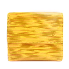 ルイヴィトン LOUIS VUITTON エピ ポルトモネ ビエ カルトクレディ 三つ折り財布 M63489 イエロー