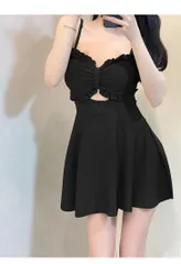 体型カバー水着 レディース ビキニ uvカット カーディガン ワンピース 2点セット オトナ女子 大人 ママ水着 かわいい フリル お尻 盛れる おしゃれ 露出控えめ セクシー 温泉 海水浴 旅行 2sSE898