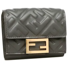 FENDI フェンディ バゲット マイクロ 三つ折り財布 ベージュ 新品 www