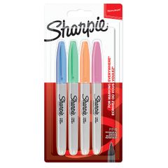 ★即日発送★Sharpie シャーピー パステル 油性マーカー 4色セット F 中字 油性ペン 2065402