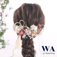 ＼OPEN1周年記念／髪飾り【ブロッサムピンク】ドライフラワー ウェディング 成人式 前撮り K-43