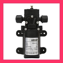 【スタッフおすすめ！】高圧ダイヤフラムポンプDC 12V 70W、6L/Min電気自吸式噴霧器2側糸淡水ポンプ