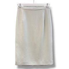 タグ付き 未使用品 AKIKO OGAWA. アキコオガワ タイトスカート サイズ38 ライトグレー NO 191-13016 Iライン バックスリット 定価 ¥28080  made in Japan 日本製 レディース 春 ゴーゴー古着マルイ草加店1223