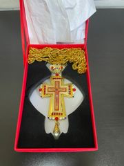 十字架　ロザリオ　ジルコニア　真鍮　正教会　キリスト
