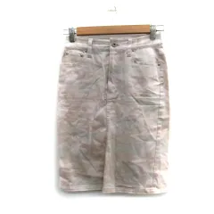 スピック&スパン Spick&Span タイトスカート ひざ丈 カモフラ柄 迷彩柄 36 ライトベージュ /SM24