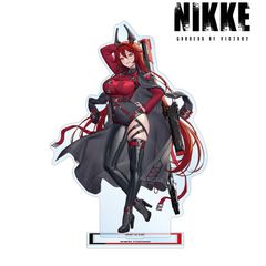 [신품 / 공식] 승리의 여신 : NIKKE_LOVECACAO 씨 일러스트 레드 푸드 전술 패션 ver. BIG 아크릴 스탠드 공식 상품 colleize