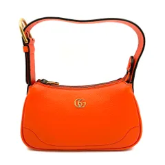 【極美品】GUCCI グッチ アフロディーテ GGマーモント ミニ ショルダーバッグ ハンドバッグ オレンジのサムネイル