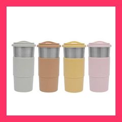 ★スタッフおすすめ！売れ筋★Dr.HOWS ドクターハウス タンブラー650ml ステンレス 蓋付き ストロー 断熱 おしゃれ 直飲み 水筒 韓国タンブラー ギフト【日本正式販売品】 (キャラメルブラウン)