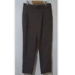 【グローバルワーク】　チェックストレートパンツ・サイズL