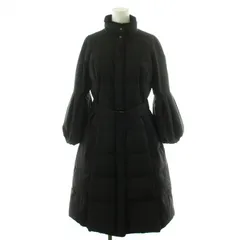 フォクシーニューヨーク FOXEY NEW YORK Bell Sleeve ダウンコート ロング丈 ベルト付き アウター 40 M 黒 ブラック 35316 /AN27のサムネイル