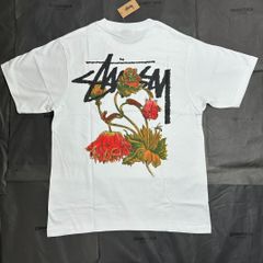 新品未使用 ★STUSSY★Stussy Withered Flower T-Shirt★ 男女兼用 ホワイト