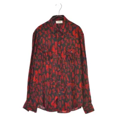 CELINE (セリーヌ) 19AW アブストラクトマーク総柄ウェスタン長袖シャツ 2C143372F レッドのサムネイル