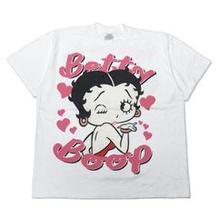 新品 ベティ・ブープ Tシャツ 半袖 BETTY BOOP 両面プリント サイズ：メンズ L ホワイト【PI】