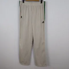 adidas アディダス トラックパンツ サイドライン シャドーストライプ アースカラー ベージュ Oサイズ メンズ 古着 スポーツMIX Y2K