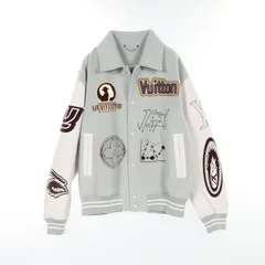 未使用級ルイヴィトン バーシティ ジャケット スタジャン 52 XL