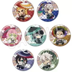 【中古】バッジ・ピンズ 全7種セット 「鬼滅の刃 ぺたん娘トレーディング缶バッジ -和傘-vol.2」