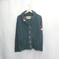 ◇ ⊇ DOPE.H 長袖 カーディガン サイズL ネイビー系 メンズ E  【1502180038389】