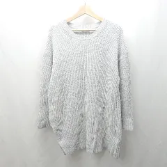 ◇ ⊇ UNITED ARROWS ミドルゲージ 長袖 ニット サイズ表記なし ライトグレー レディース E  【1503310011999】