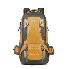 ☆ Yellow ☆ Large Capacity Outdoor Backpack pmy801 Hiking Backpack 60L Women's Men's Backpack Mountain Climbing Hiking Mountain Girl Backpack Rucksack Stylish Bag Travel Camp Disaster Preparedness Backpack Outdoor