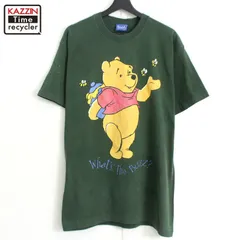 90s vintage Disney くまのプーさん Pooh 半袖Ｔシャツ メンズ Lサイズ相当