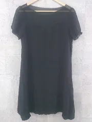 ◇ Ray BEAMS レイ ビームス シースルー 半袖 膝丈 ワンピース ブラック レディース 【中古】 【1002799650052】