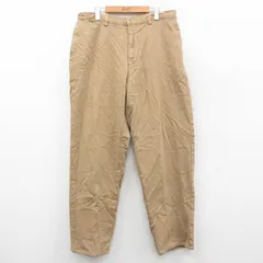 W34/古着 ノーティカ ブランド パンツ メンズ 90s コットン ベージュ カーキ 内側フランネル 25oct18 中古 ボトムス ロングのサムネイル