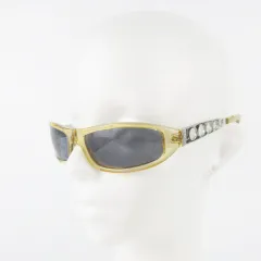 ディーゼル DIESEL サングラス メガネ アイウェア sister yes/n 58口18 ブラウン ブルー シルバーのサムネイル
