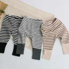 ボーダーレギンスパンツ　韓国子供服