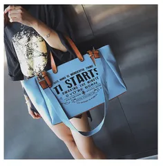 【大容量２wayトートバッグ】ショルダーバッグ ハンドバッグ 4色　帆布製 。開口部が大きく開く為、大き目の物も簡単に収納することができます。ショルダーベルトを付ければショルダーバックとしても活用ができます。