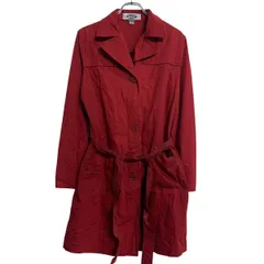 OLD NAVY コート L レッド オールドネイビー ボタン ベルト コットン シンプル 秋冬 アウター 古着卸 アメリカ仕入 a701-7255のサムネイル
