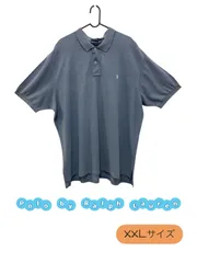 POLO by Ralph Lauren　ポロシャツ　半袖　グレー　胸元に刺繍　ゆったり　大きいサイズ　U-734