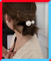 新品 レディース パール ヘアゴム 韓国風 ヘアアクセサリー ハーフアップ まとめ髪 通勤 通学【送料無料】