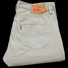 メキシコ製 Levi'sリーバイス 501 カラーデニムパンツ グレー W32 L34★SDP2829 ジーンズ ストレート ダメー