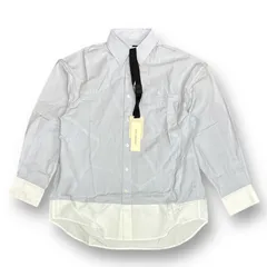 Feng Chen Wang Patchwork Shirt パッチワークシャツ フェンチェンワン FMS17SR07 ブルーのサムネイル