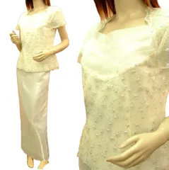 2XL ドレス ロングドレス フォーマルドレス 半袖 ロングスカート ツーピース セットアップ 上下セット カラオケ衣装 洋装 大きいサイズ 親族 演奏会 発表会 ワンピース 50代 60代 お呼ばれ 袖あり ホワイト 白 ミセス コーラス 601-p3