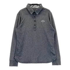 サイズ：L CALLAWAY キャロウェイ  長袖ポロシャツ  グレー系 [240101528415] ゴルフウェア レディース ストスト